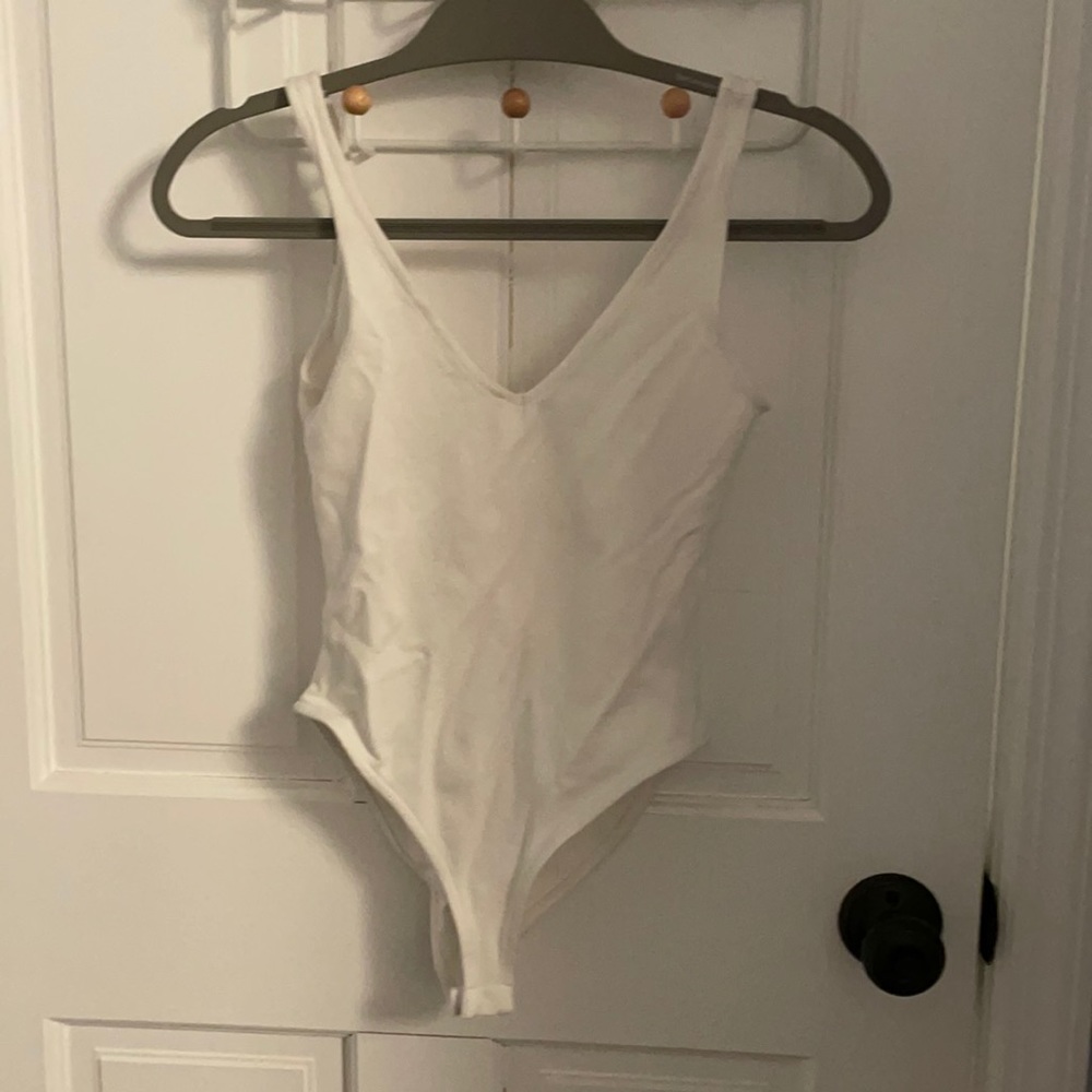 V neck tank bodysuit